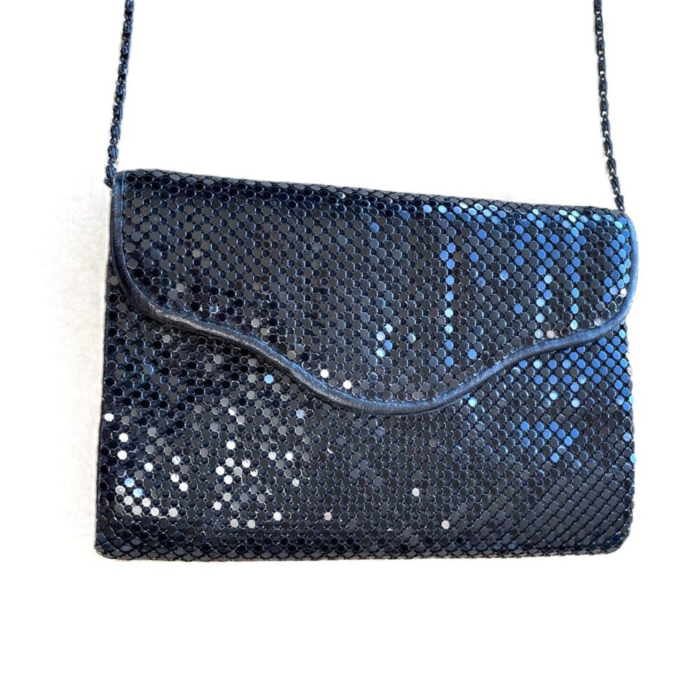 Black Mesh Evening Clutch / Shoulder Bag